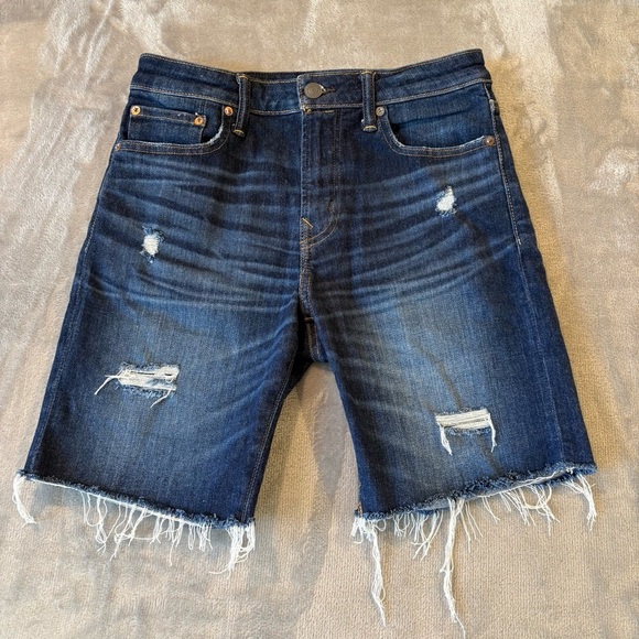 Distressed American Eagle Airflex Denim Shorts Wmn’s sz 28 - Picture 1 of 9
